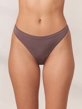 Lounge Barely There Thong, in Purple-Grey; Size Small, NWT